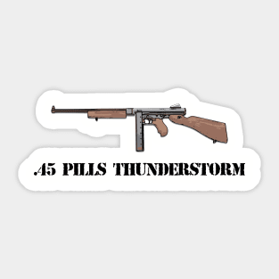 Tommy gun Sticker